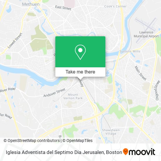 Mapa de Iglesia Adventista del Septimo Dia Jerusalen