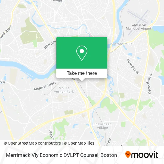 Merrimack Vly Economic DVLPT Counsel map