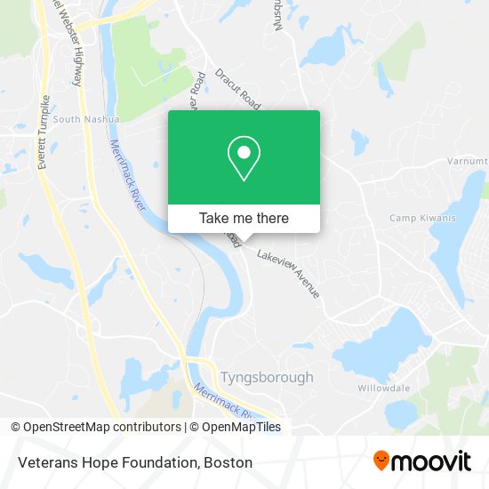 Mapa de Veterans Hope Foundation