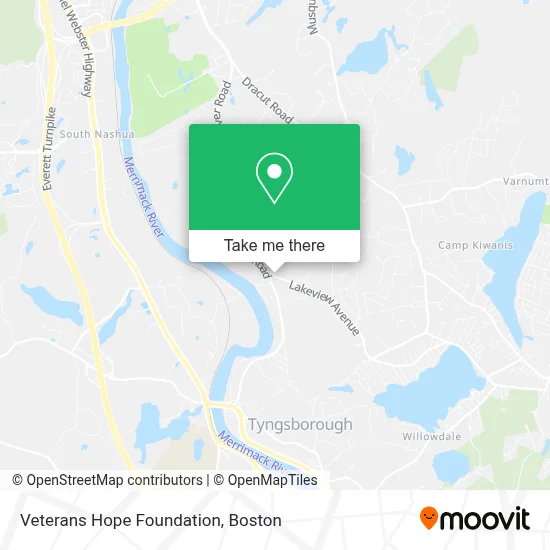 Veterans Hope Foundation map