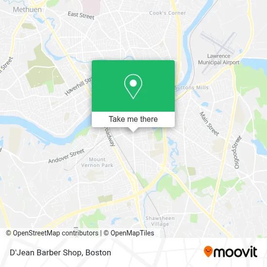 D'Jean Barber Shop map