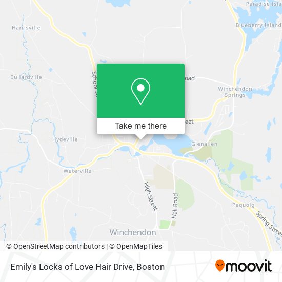 Emily's Locks of Love Hair Drive map