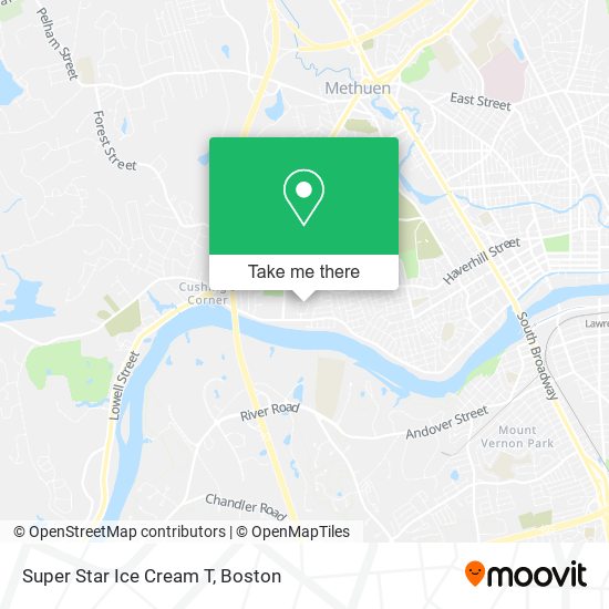 Super Star Ice Cream T map