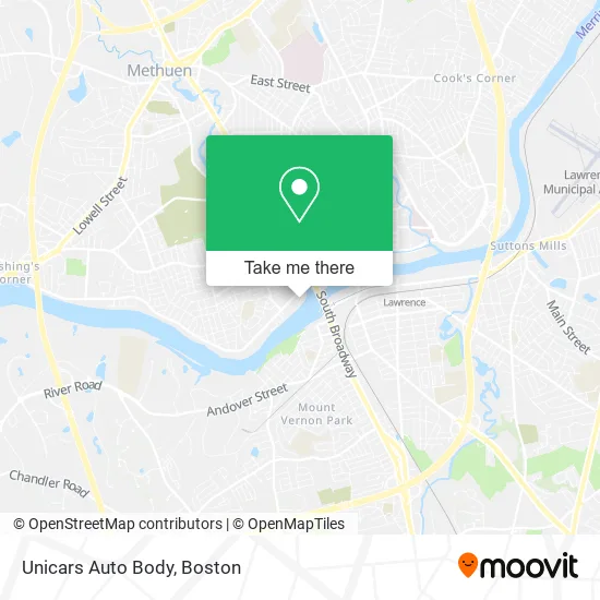 Unicars Auto Body map