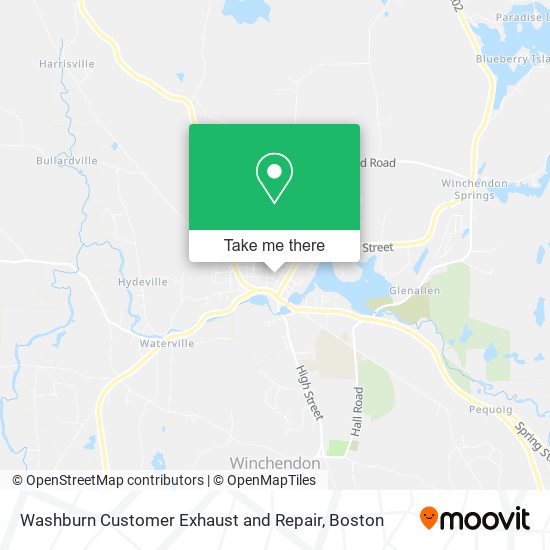 Washburn Customer Exhaust and Repair map