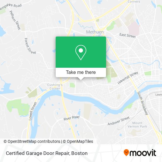 Certified Garage Door Repair map