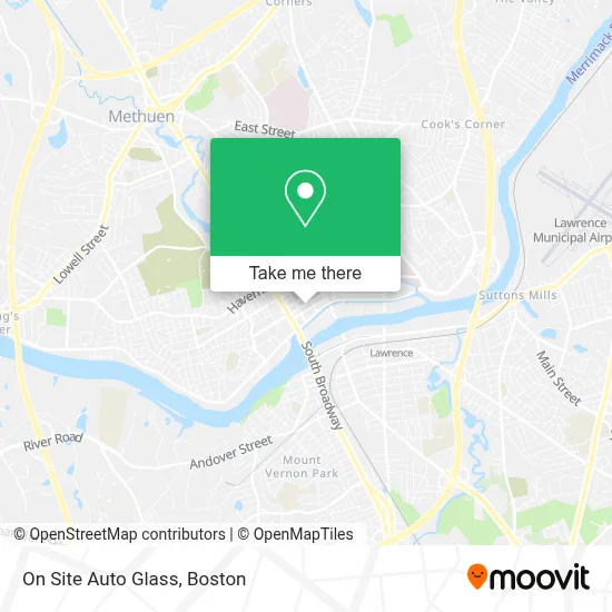 On Site Auto Glass map