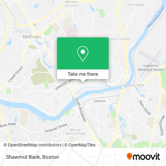 Shawmut Bank map