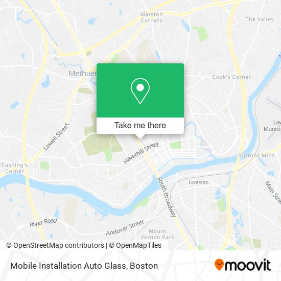 Mapa de Mobile Installation Auto Glass