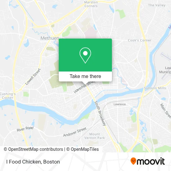 I Food Chicken map