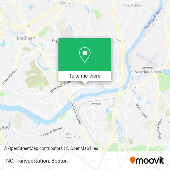 NC Transportation map