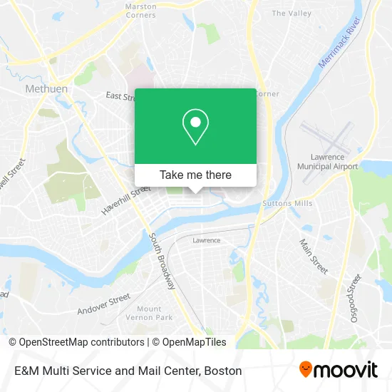 E&M Multi Service and Mail Center map