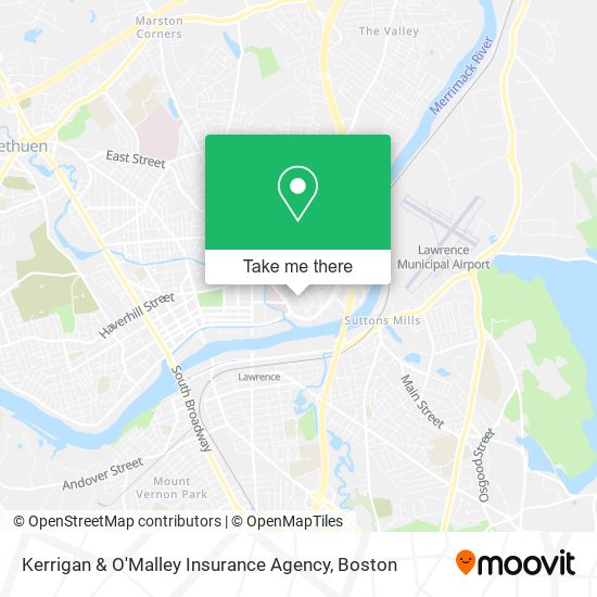 Mapa de Kerrigan & O'Malley Insurance Agency