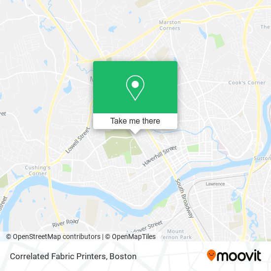 Correlated Fabric Printers map