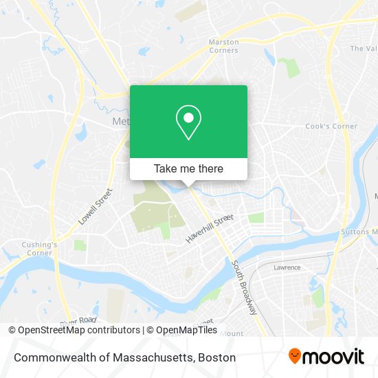 Commonwealth of Massachusetts map