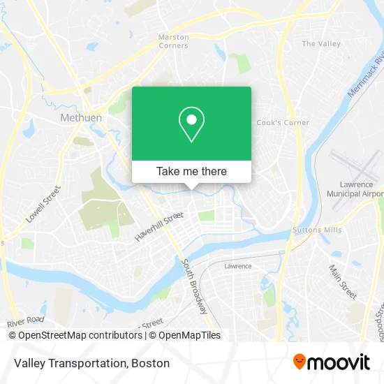 Valley Transportation map