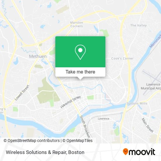 Wireless Solutions & Repair map