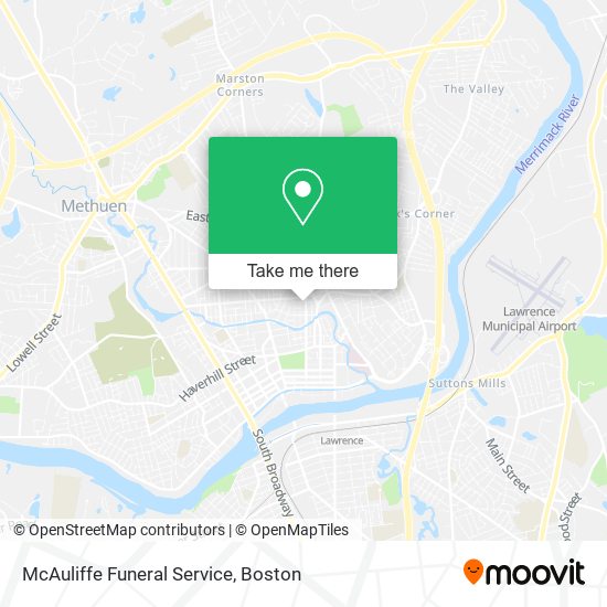 Mapa de McAuliffe Funeral Service