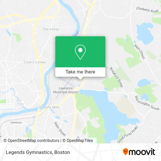 Legends Gymnastics map