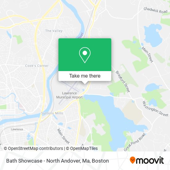 Bath Showcase - North Andover, Ma map