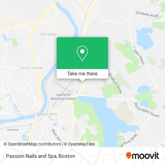 Passion Nails and Spa map