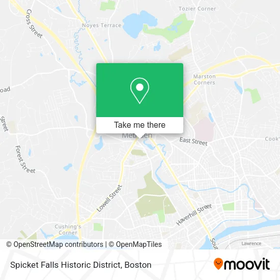 Spicket Falls Historic District map