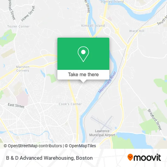 B & D Advanced Warehousing map