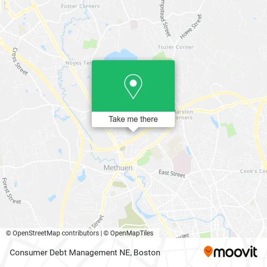 Consumer Debt Management NE map