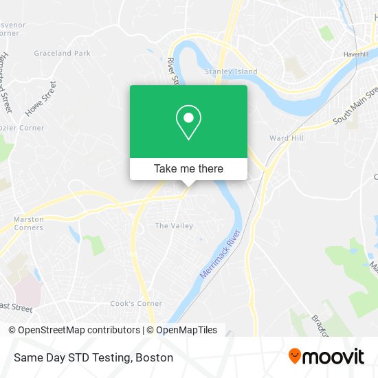 Mapa de Same Day STD Testing