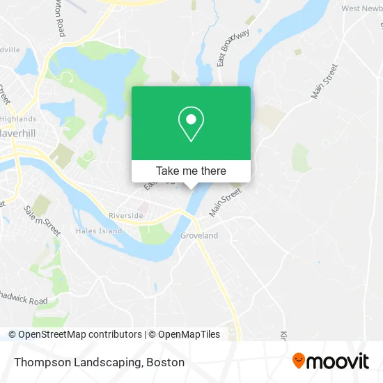 Thompson Landscaping map