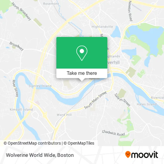 Wolverine World Wide map