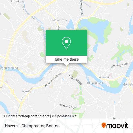 Haverhill Chiropractor map