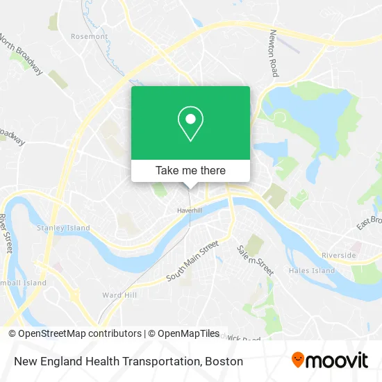 New England Health Transportation map