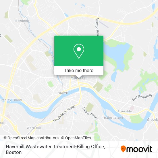 Haverhill Wastewater Treatment-Billing Office map