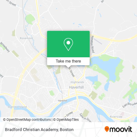 Bradford Christian Academy map