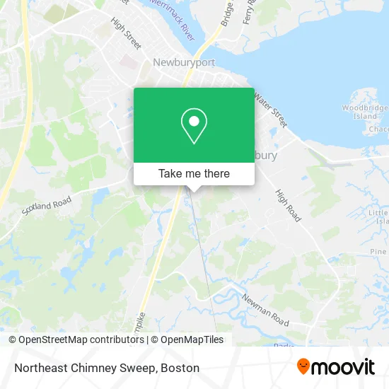 Northeast Chimney Sweep map