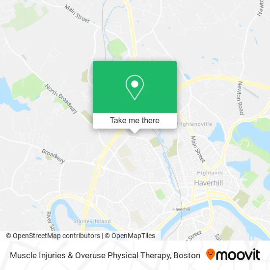 Muscle Injuries & Overuse Physical Therapy map