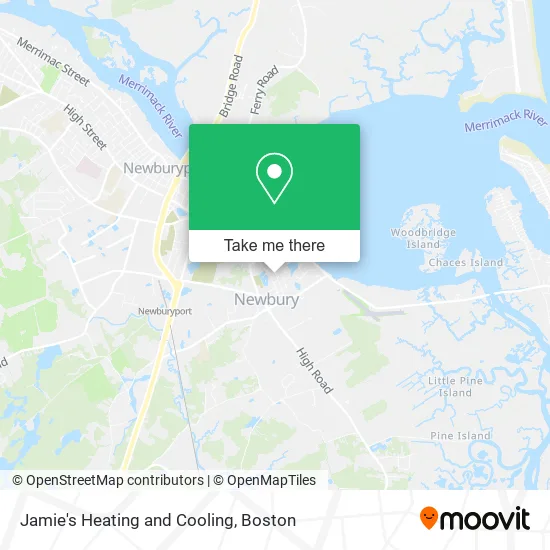 Jamie's Heating and Cooling map