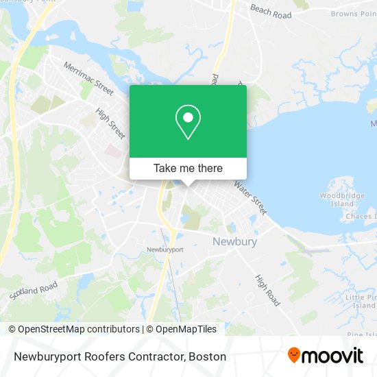 Newburyport Roofers Contractor map