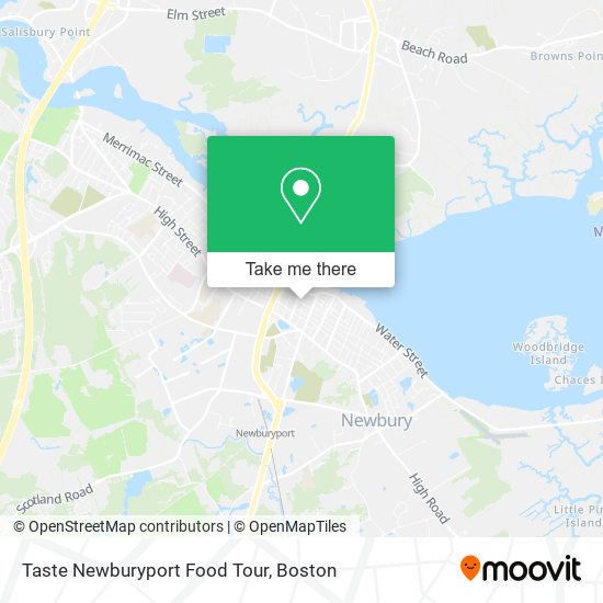 Taste Newburyport Food Tour map