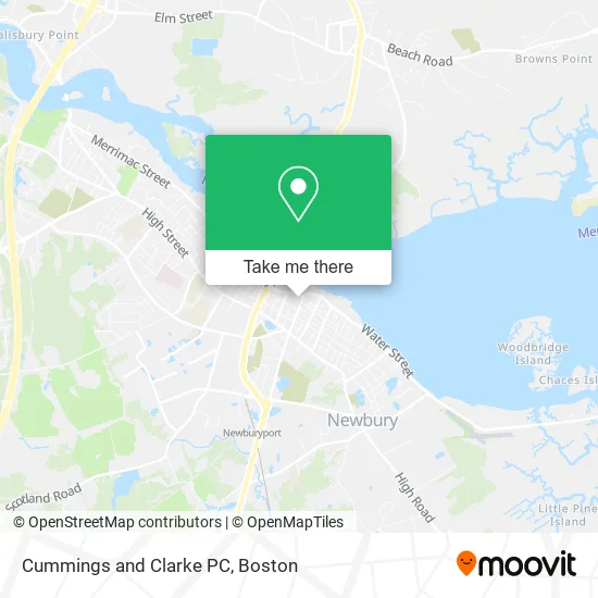Cummings and Clarke PC map
