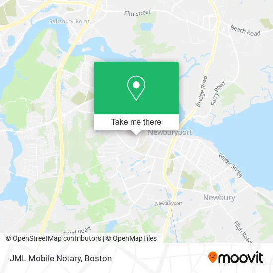 Mapa de JML Mobile Notary