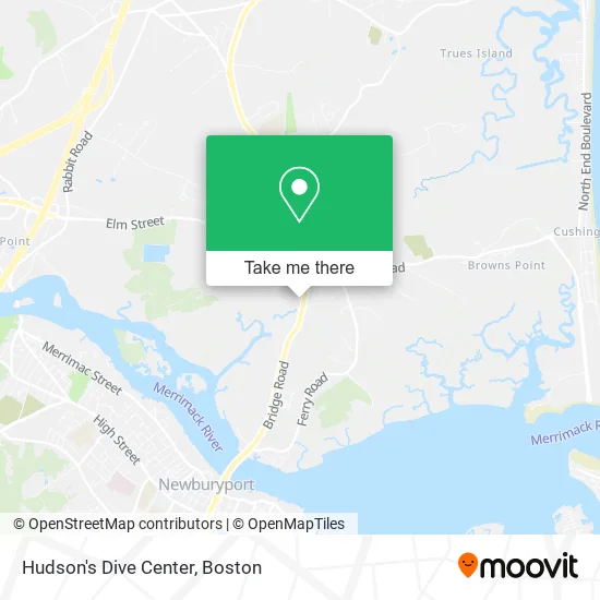 Mapa de Hudson's Dive Center