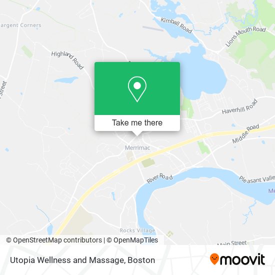 Utopia Wellness and Massage map