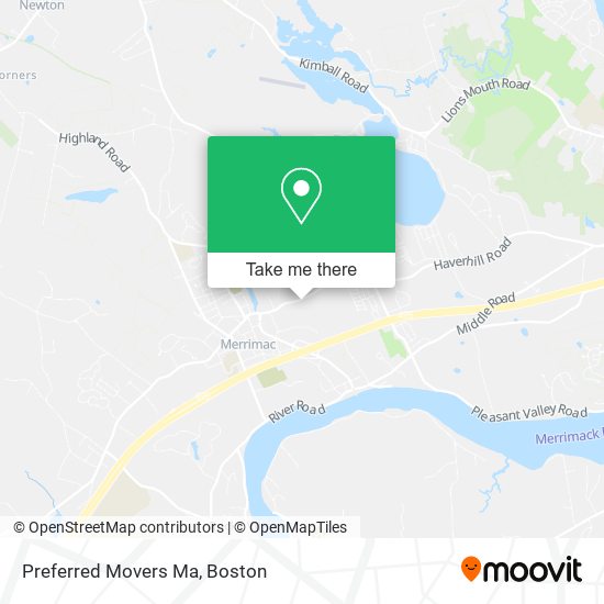 Mapa de Preferred Movers Ma