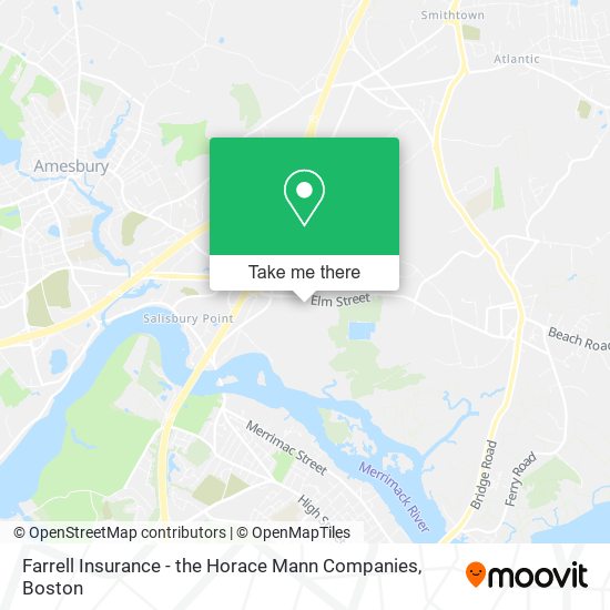 Farrell Insurance - the Horace Mann Companies map