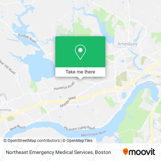 Northeast Emergency Medical Services map
