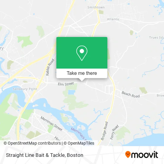 Mapa de Straight Line Bait & Tackle