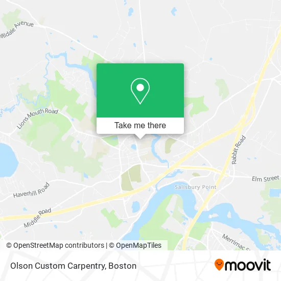 Olson Custom Carpentry map