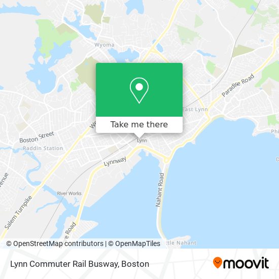 Mapa de Lynn Commuter Rail Busway